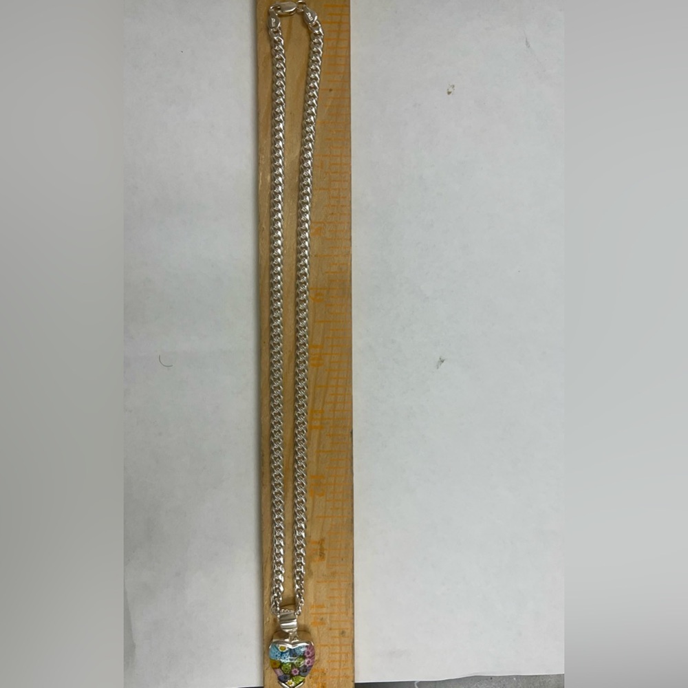 Alan K millefiori sterling silver necklace - Picture 8 of 8